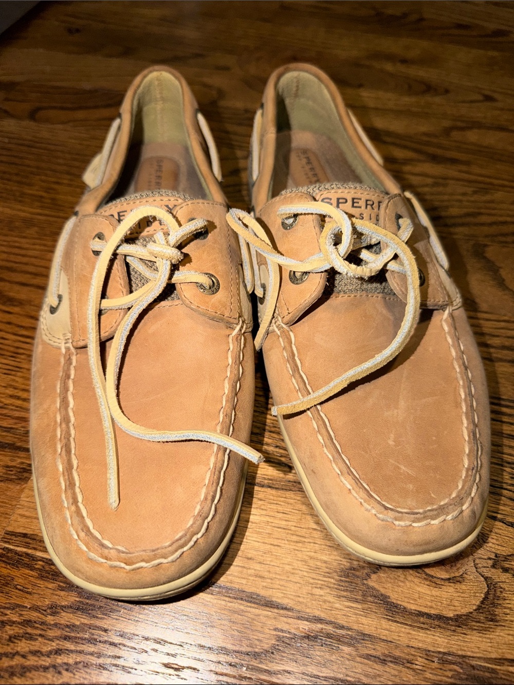 Sperry Women’s Light Brown/Tan Leather Boat Shoes